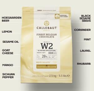 CALLEBAUT FINEST BELGIAN WHITE CHOCOLATE CALLETS 28% - Image 1